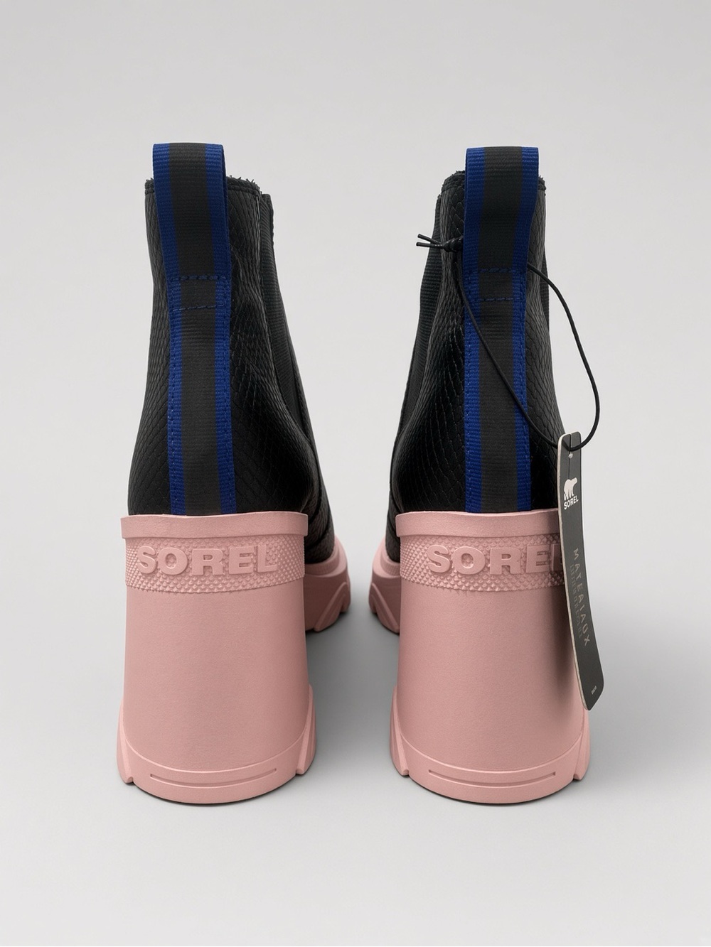 Sorel Brex Heel Chelsea Black Pink Women’s 7 NL4349-012 - Picture 4 of 7